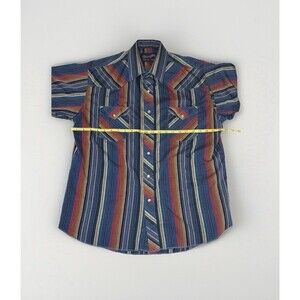 Wrangler Men's Vintage Pearl Snap Button-Up Short Sleeve 16 1/2